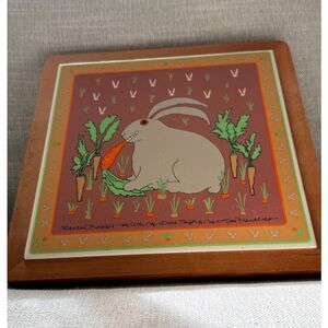 Vintage Taylor & Ng "Rascal Rabbit" Tile Trivet (Vintage/Estate)